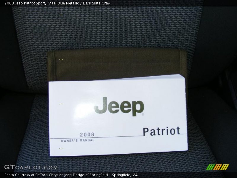 Steel Blue Metallic / Dark Slate Gray 2008 Jeep Patriot Sport