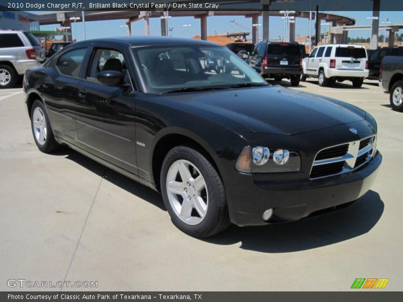 Brilliant Black Crystal Pearl / Dark Slate Gray 2010 Dodge Charger R/T