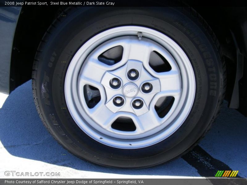 Steel Blue Metallic / Dark Slate Gray 2008 Jeep Patriot Sport