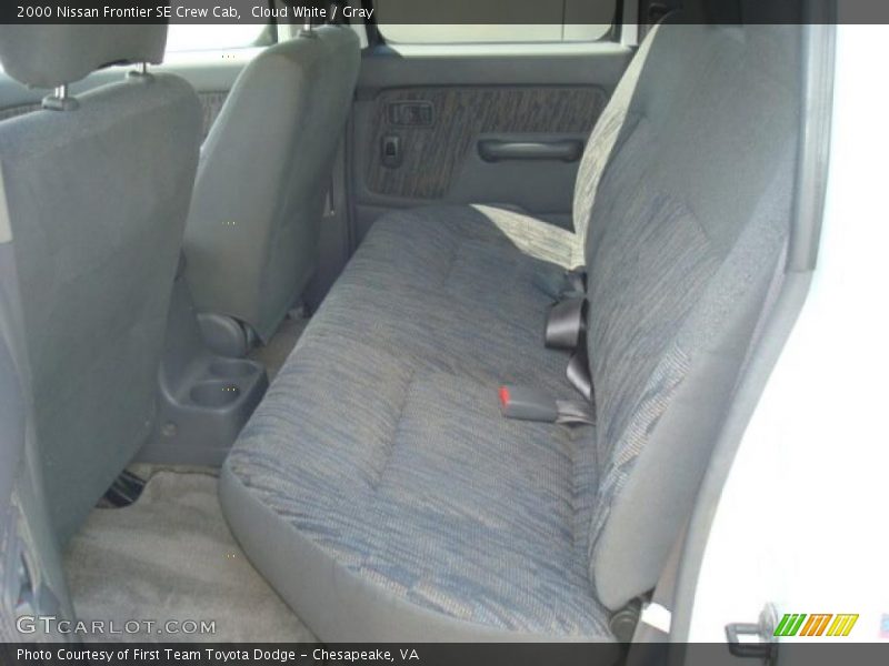 Cloud White / Gray 2000 Nissan Frontier SE Crew Cab