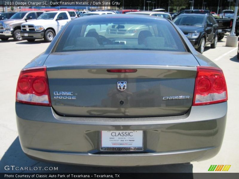 Dark Titanium Metallic / Dark Slate Gray 2010 Dodge Charger SE