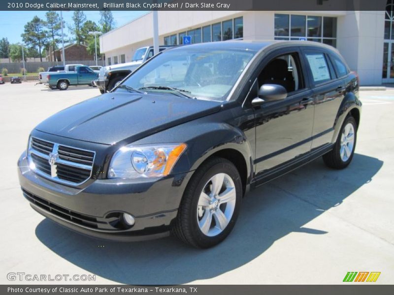 Brilliant Black Crystal Pearl / Dark Slate Gray 2010 Dodge Caliber Mainstreet