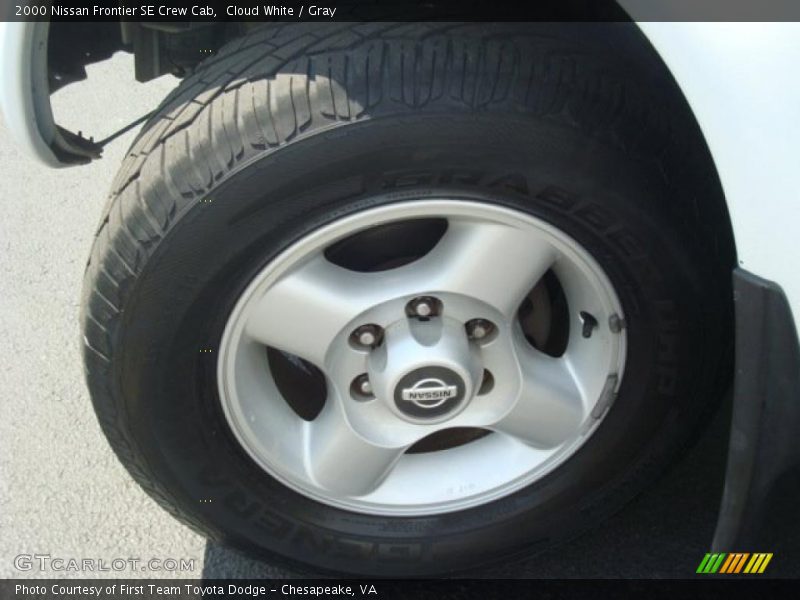 Cloud White / Gray 2000 Nissan Frontier SE Crew Cab