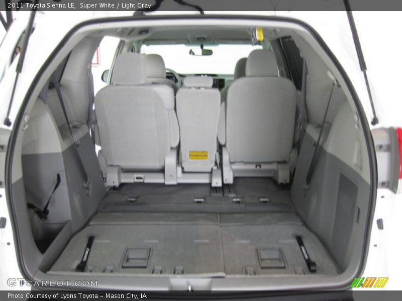 Super White / Light Gray 2011 Toyota Sienna LE