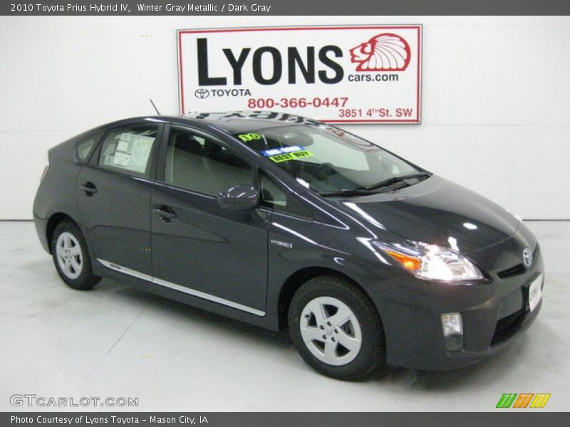 Winter Gray Metallic / Dark Gray 2010 Toyota Prius Hybrid IV