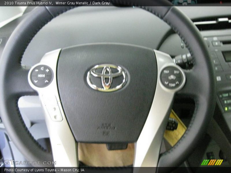 Winter Gray Metallic / Dark Gray 2010 Toyota Prius Hybrid IV
