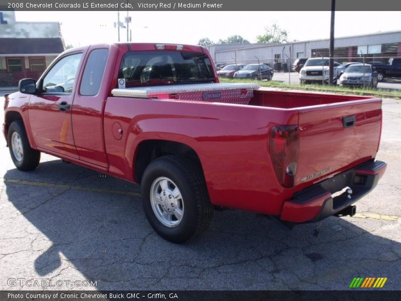Victory Red / Medium Pewter 2008 Chevrolet Colorado LS Extended Cab