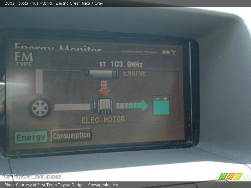 Electric Green Mica / Gray 2002 Toyota Prius Hybrid