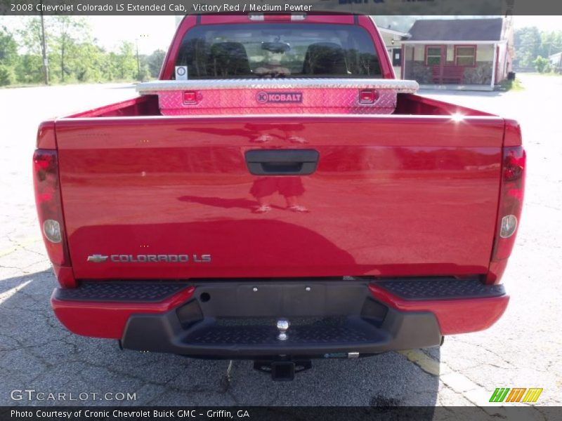 Victory Red / Medium Pewter 2008 Chevrolet Colorado LS Extended Cab
