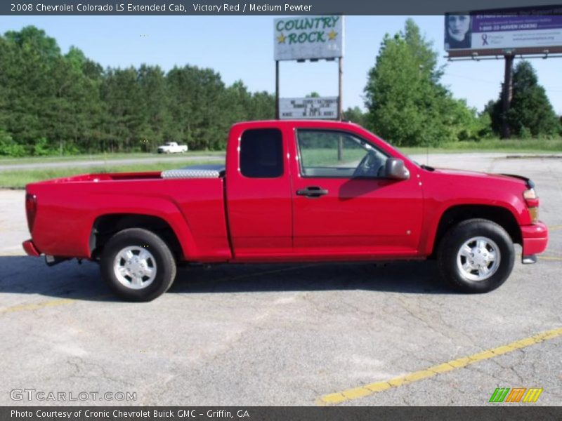 Victory Red / Medium Pewter 2008 Chevrolet Colorado LS Extended Cab