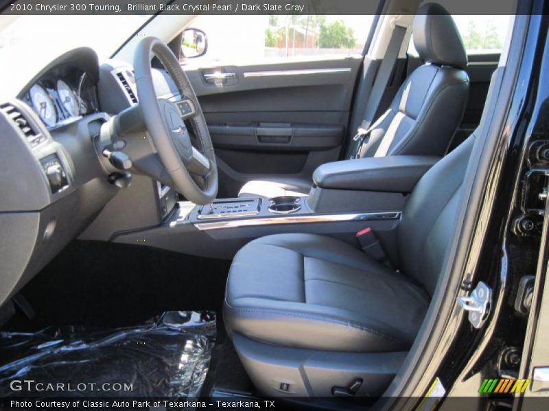 Brilliant Black Crystal Pearl / Dark Slate Gray 2010 Chrysler 300 Touring