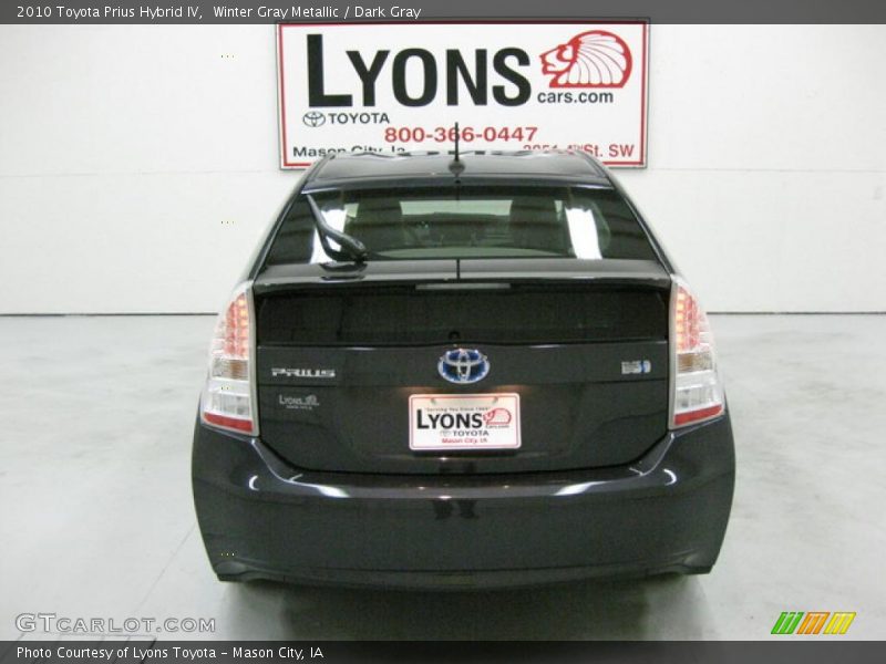 Winter Gray Metallic / Dark Gray 2010 Toyota Prius Hybrid IV