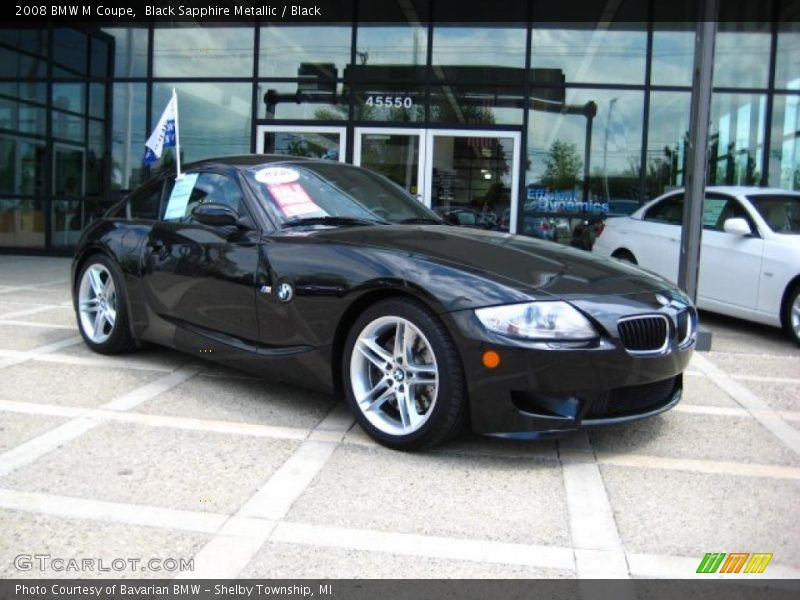 Black Sapphire Metallic / Black 2008 BMW M Coupe