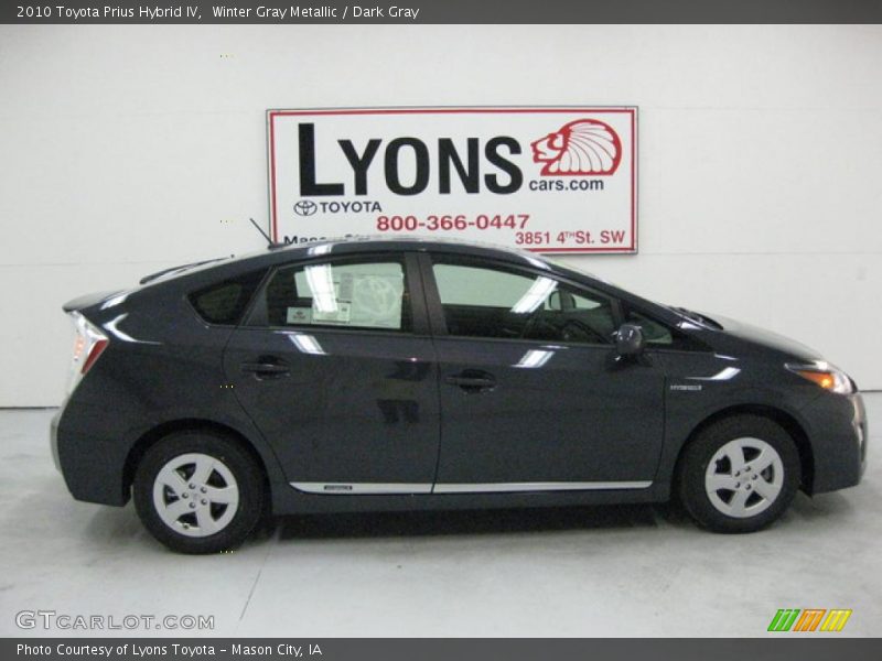 Winter Gray Metallic / Dark Gray 2010 Toyota Prius Hybrid IV