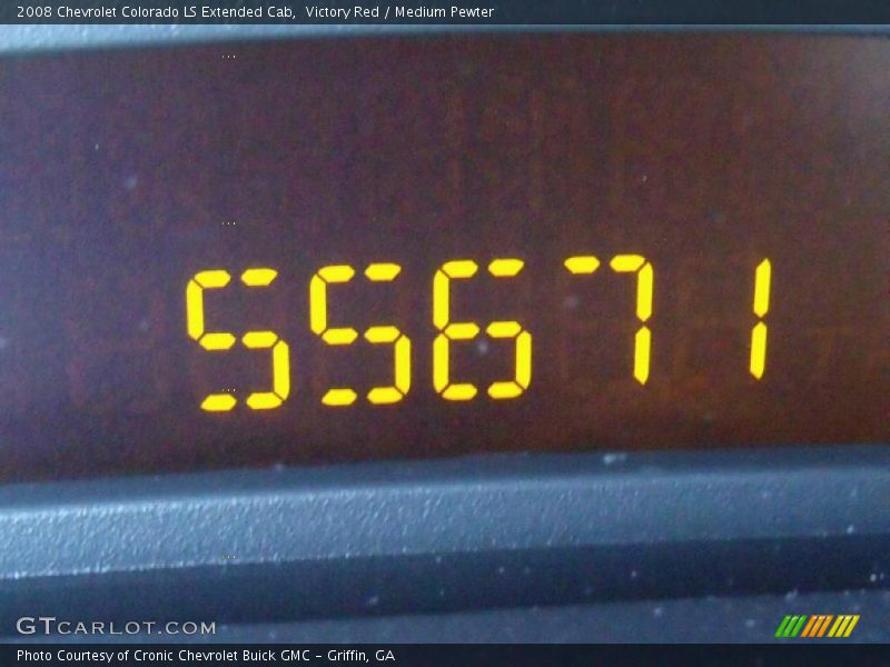 Victory Red / Medium Pewter 2008 Chevrolet Colorado LS Extended Cab