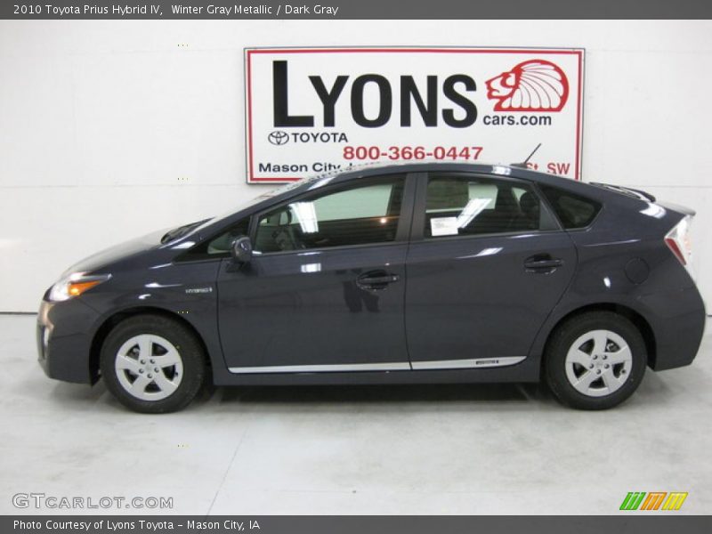 Winter Gray Metallic / Dark Gray 2010 Toyota Prius Hybrid IV