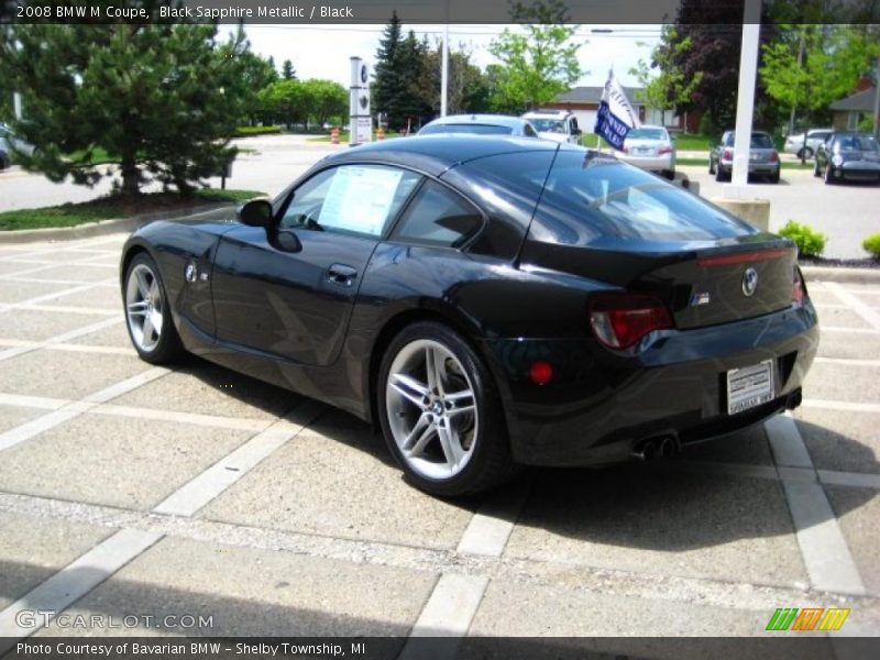 Black Sapphire Metallic / Black 2008 BMW M Coupe