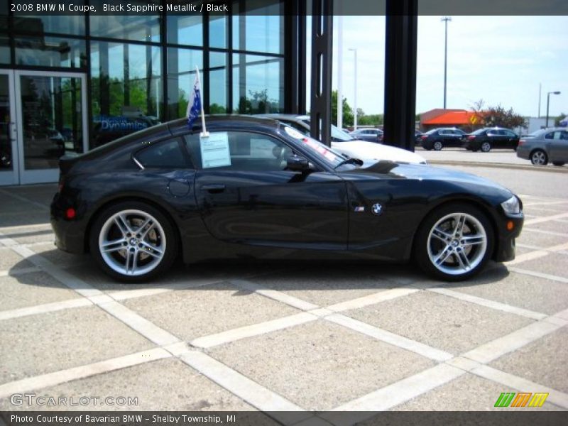 Black Sapphire Metallic / Black 2008 BMW M Coupe
