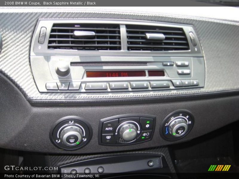 Black Sapphire Metallic / Black 2008 BMW M Coupe