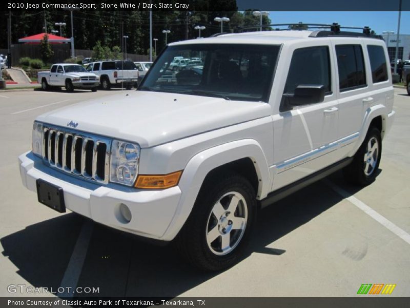 Stone White / Dark Slate Gray 2010 Jeep Commander Sport