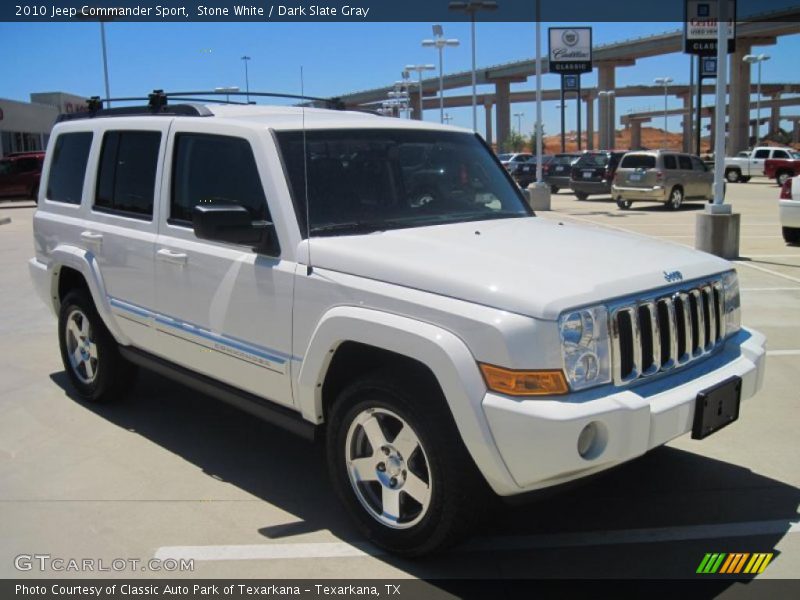 Stone White / Dark Slate Gray 2010 Jeep Commander Sport