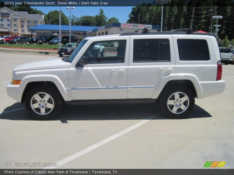 Stone White / Dark Slate Gray 2010 Jeep Commander Sport