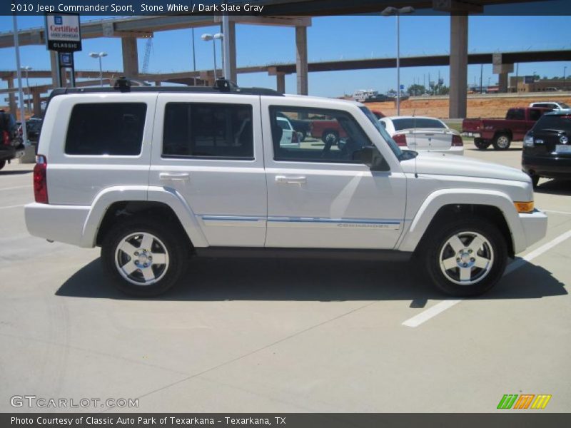 Stone White / Dark Slate Gray 2010 Jeep Commander Sport