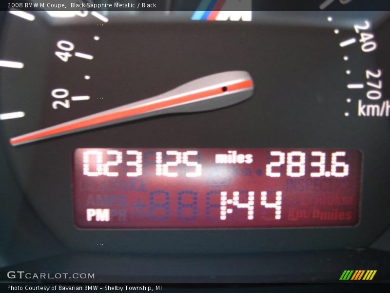 Black Sapphire Metallic / Black 2008 BMW M Coupe