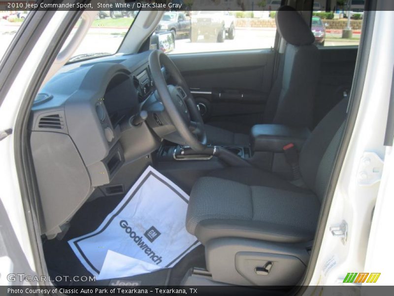 Stone White / Dark Slate Gray 2010 Jeep Commander Sport