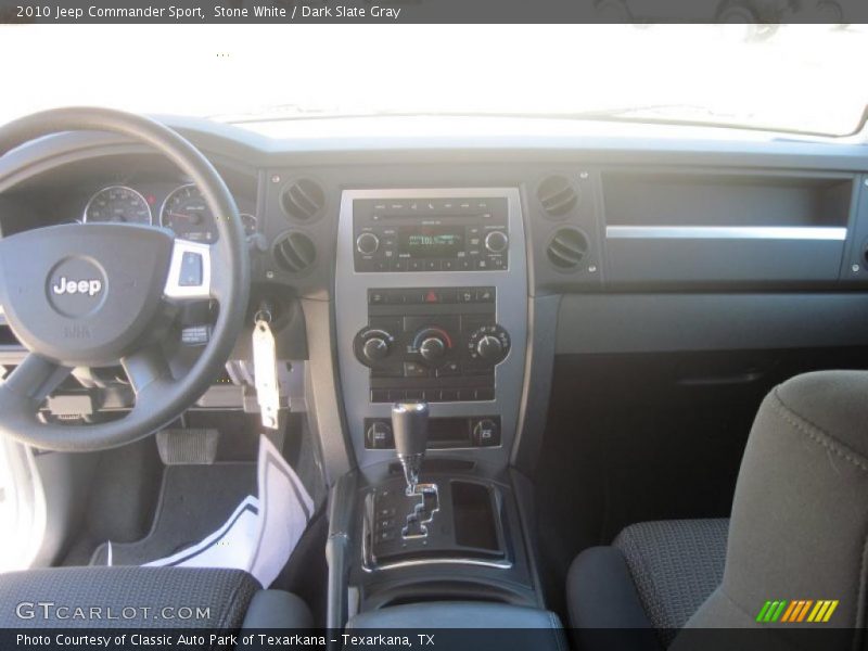 Stone White / Dark Slate Gray 2010 Jeep Commander Sport