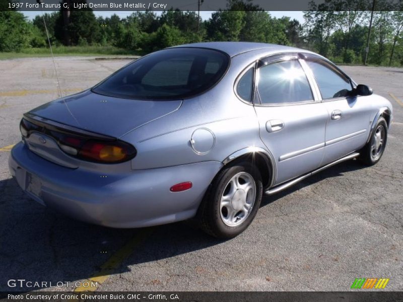 Light Denim Blue Metallic / Grey 1997 Ford Taurus G