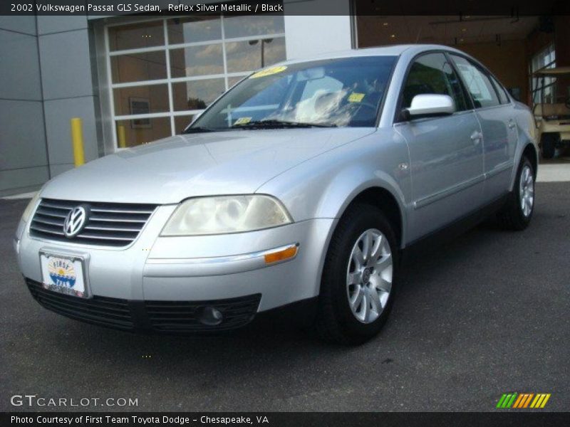 Reflex Silver Metallic / Black 2002 Volkswagen Passat GLS Sedan