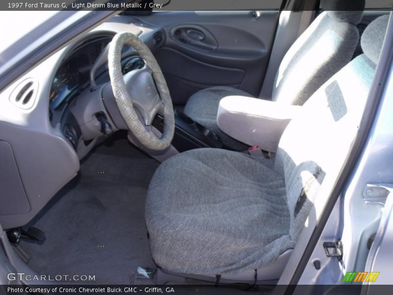 Light Denim Blue Metallic / Grey 1997 Ford Taurus G