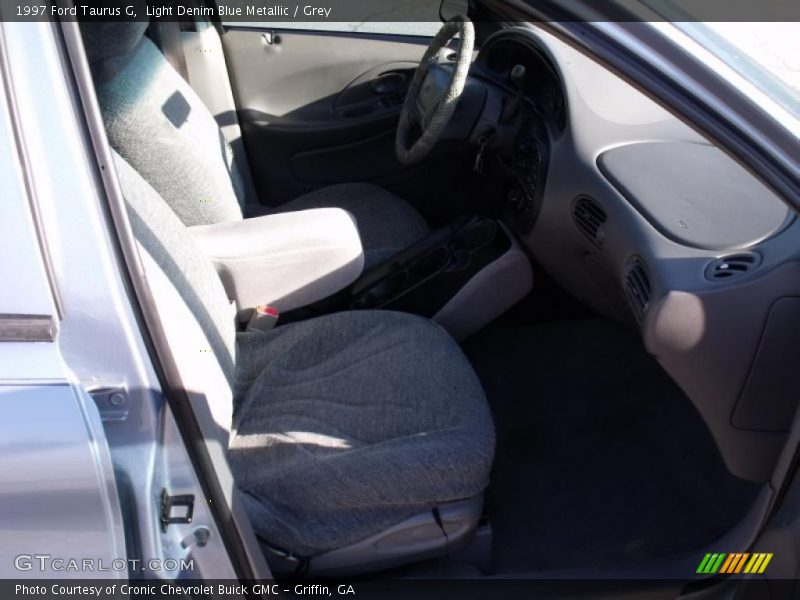 Light Denim Blue Metallic / Grey 1997 Ford Taurus G