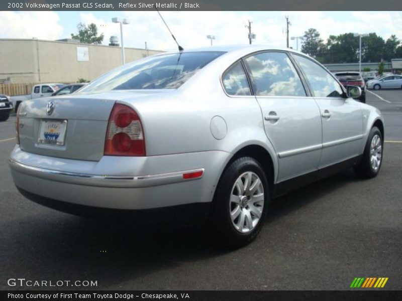 Reflex Silver Metallic / Black 2002 Volkswagen Passat GLS Sedan
