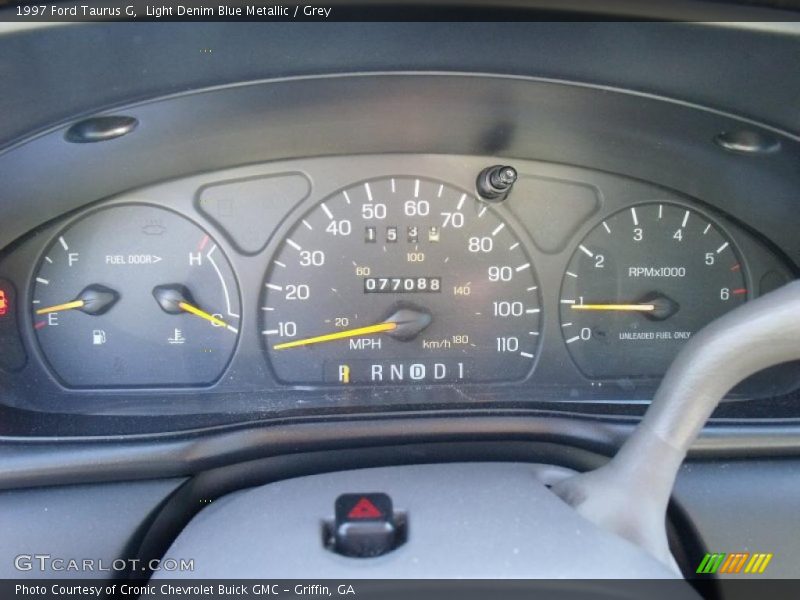 Light Denim Blue Metallic / Grey 1997 Ford Taurus G
