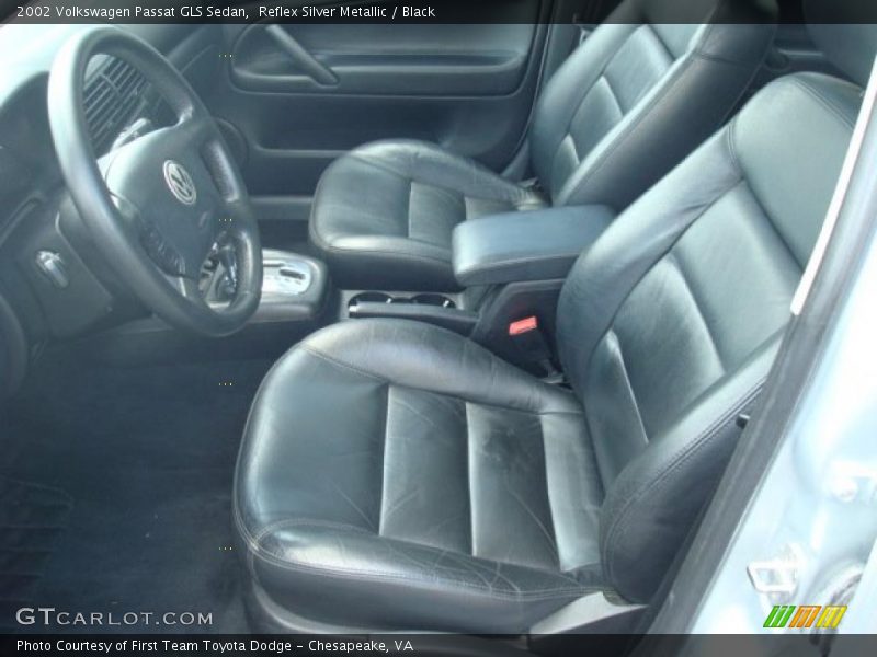 Reflex Silver Metallic / Black 2002 Volkswagen Passat GLS Sedan