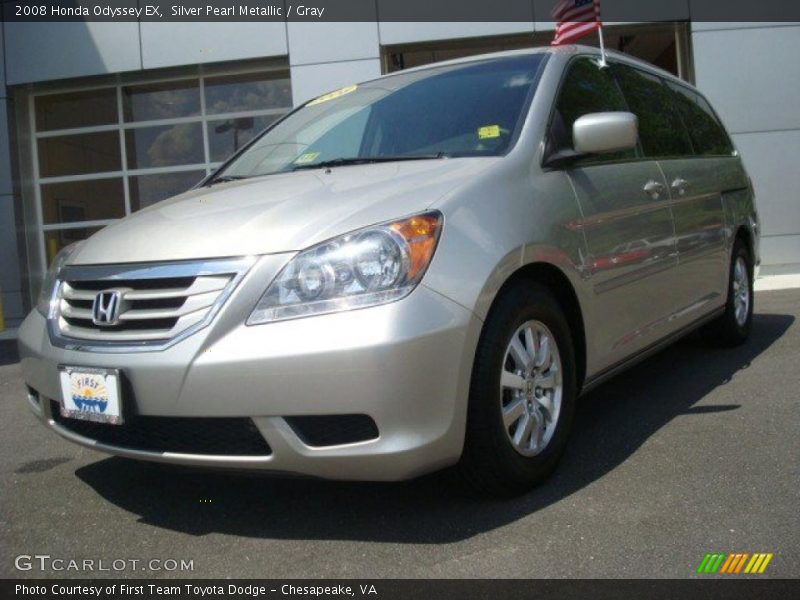 Silver Pearl Metallic / Gray 2008 Honda Odyssey EX