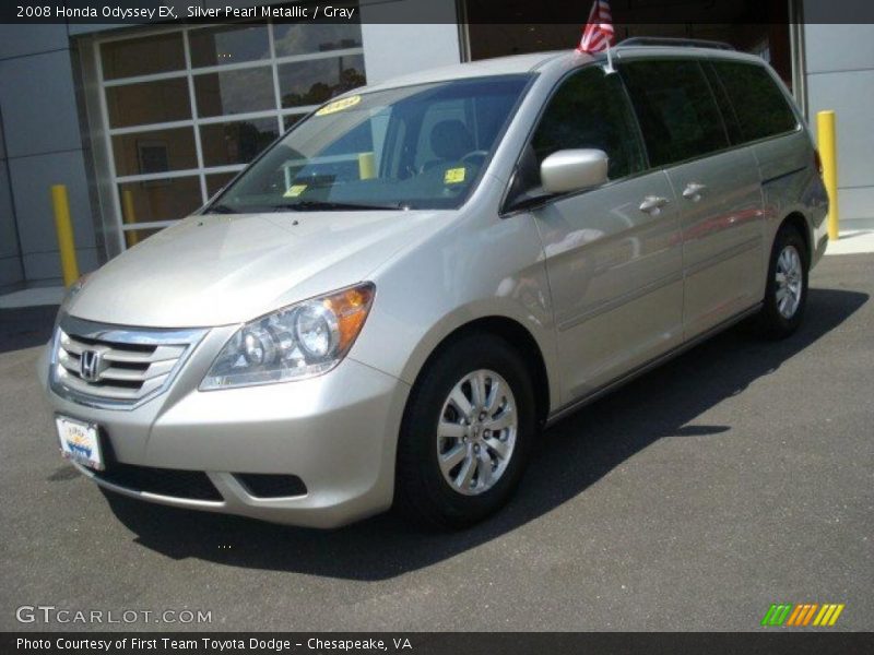 Silver Pearl Metallic / Gray 2008 Honda Odyssey EX