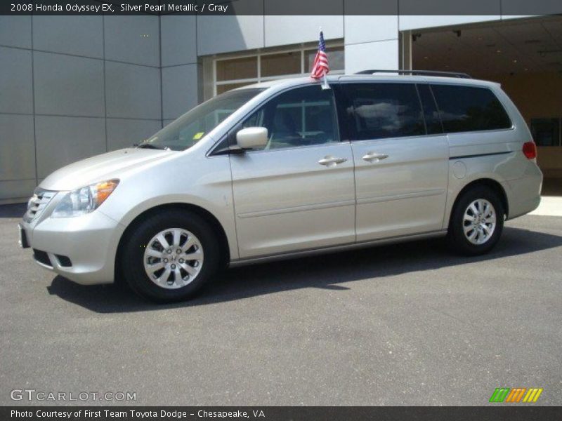 Silver Pearl Metallic / Gray 2008 Honda Odyssey EX