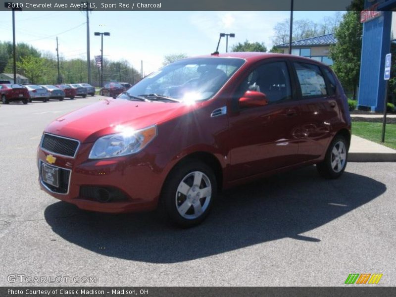 Sport Red / Charcoal 2010 Chevrolet Aveo Aveo5 LS