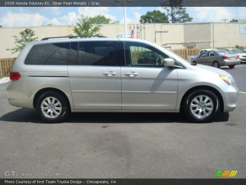 Silver Pearl Metallic / Gray 2008 Honda Odyssey EX