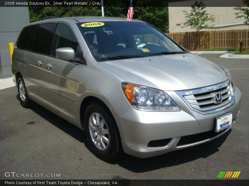 Silver Pearl Metallic / Gray 2008 Honda Odyssey EX
