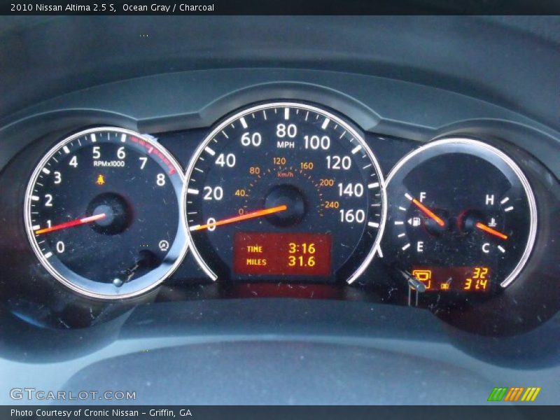 Ocean Gray / Charcoal 2010 Nissan Altima 2.5 S
