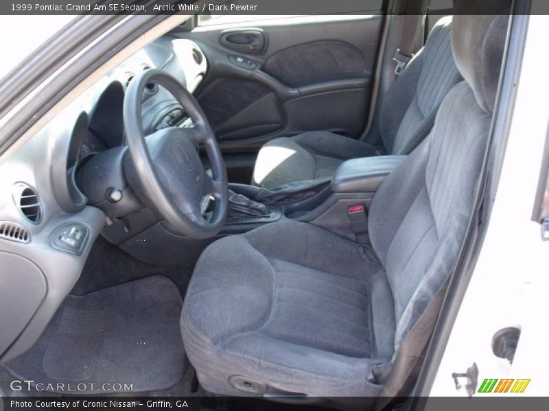 Arctic White / Dark Pewter 1999 Pontiac Grand Am SE Sedan