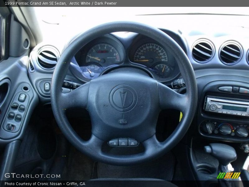 Arctic White / Dark Pewter 1999 Pontiac Grand Am SE Sedan