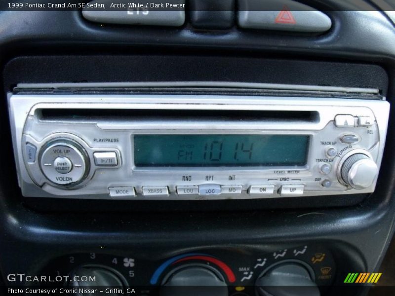 Arctic White / Dark Pewter 1999 Pontiac Grand Am SE Sedan