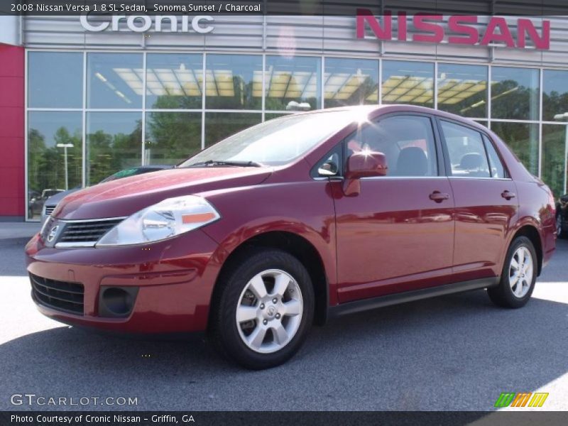 Sonoma Sunset / Charcoal 2008 Nissan Versa 1.8 SL Sedan