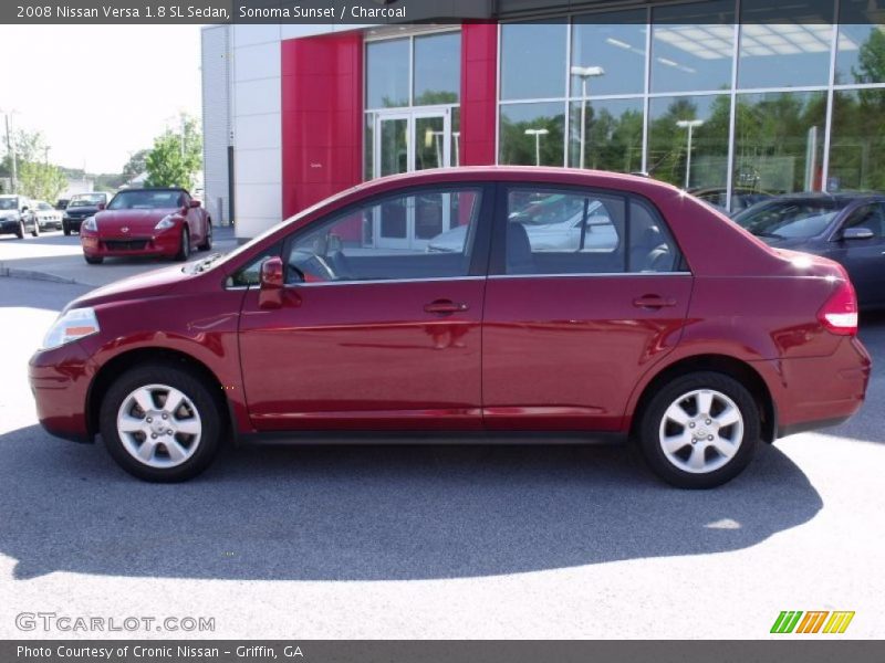 Sonoma Sunset / Charcoal 2008 Nissan Versa 1.8 SL Sedan