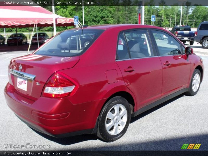Sonoma Sunset / Charcoal 2008 Nissan Versa 1.8 SL Sedan
